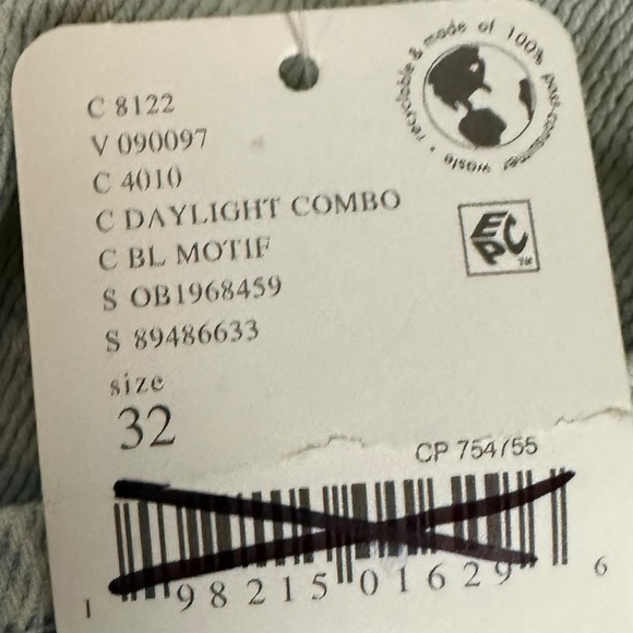 Free People Tinsley 90s Baggy Floral Wide Leg Straight Jeans 32 Grunge NWT NEW - Picture 14 of 16